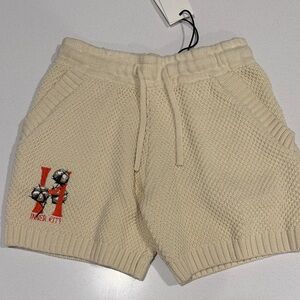 Inner City Kids Cream Knit Shorts